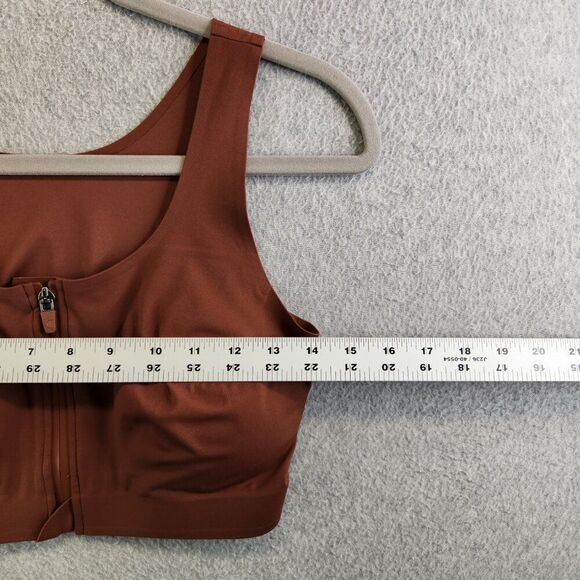 Zyia Active • Sports Bra Coffee Brown Front Zip - Picture 7 of 16